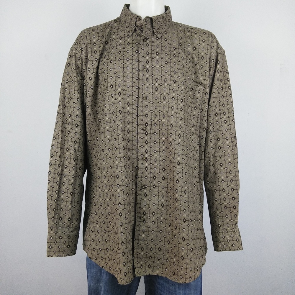 🔴Faded Glory NWOT tan men's long sleeve shirt